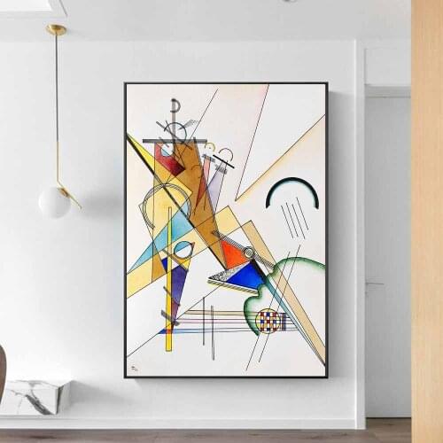Wassily Kandinsky-Gewebe.1923 Canvas Paintings On the Wall Art Posters And Prints Abstract Geometric Art Pictures Home Decor
