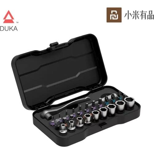 Hot Youpin DUKA 33 In 1 Multi-purpose Ratchet Wrench Screwdriver S2 Magnetic Bits Tools Set ATuMan RS2 DIY Household Repair Tool