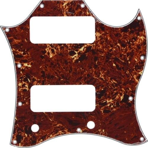 KAISH Standard SG SPECIAL Guitar Full Face Pickguard w/ P90 Pickup Hole Vintage Tortoise