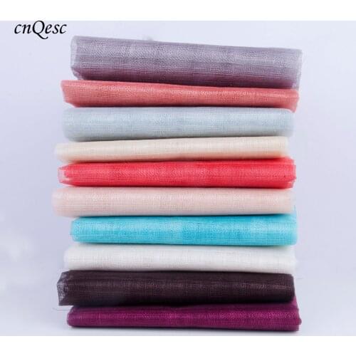 NEW High quality 91CM wide Stiffened Sinamay Fabric DIY millinery materials for Hats hatinator fascinator Kentucky Derby Wedding