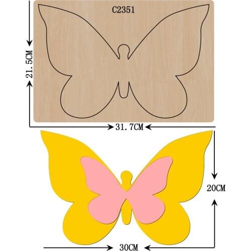 New butterfly Wooden die Scrapbooking C2351 Cutting Dies