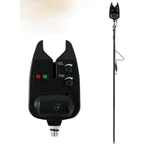 New High Sensitivity Led Fish Bite Electronic Alarm Bell For Fishing Throwing Rod Durable Abs Lightweight
