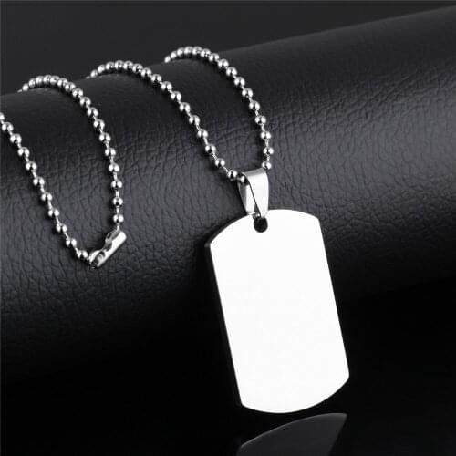Top Quality Stainless Steel Silver Color Different Thickness Pattern NecklaceS Men New Fashion Jewelry Necklace for Women Men