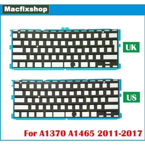 Tested US UK A1465 A1370 Keyboard Backlight Replacement For MacBook Air 11.6 inch A1370 A1465 UK US Keyboard Backlight Backlit