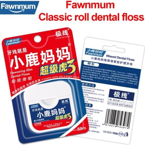 Fawnmum Microwax Interdental Brush Roll Dental Floss Teeth Care for Teeth Cleaning Dentistry Tool Plastic Toothpicks Picks Oral