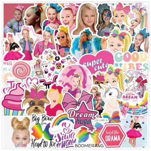 10/30/50PCS Mixed Singer JoJo Siwa Graffiti Stickers Skateboard Fridge Guitar Laptop DIY Classic Sticker Decals Cool Kid Toys
