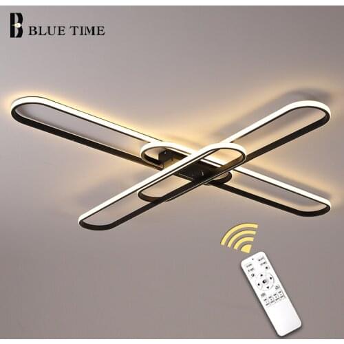 Led Chandelier lighting Fixtures Modern Chandelier For Living room Bedroom Dining room Corridor Light Star Lamp Luminaire Black