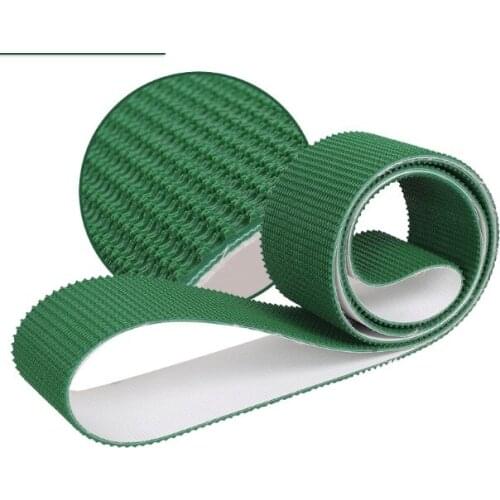 Can customized) 2000x100x5mm PVC lawn pattern climbing belt anti slip conveyor belt wear resistant industrial belt