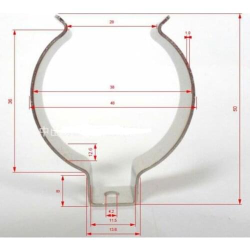 Stainless Steel Clips Fit For 40-50mm Pipe/Light etc 50*40*12.6*1.0mm