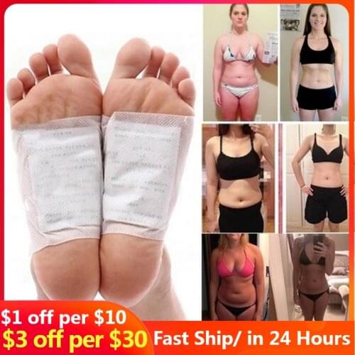 10/20pcs Kinoki Detox Foot Patches Pads Body Toxins Feet Slimming Cleansing HerbalAdhesive wieght loss chinese medicine