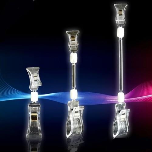 10pcs/lot Clear POP Advertising Clips Plastic Sign Display Price Label Tag Clip Holders In Supermarket Retails Work Card Clip