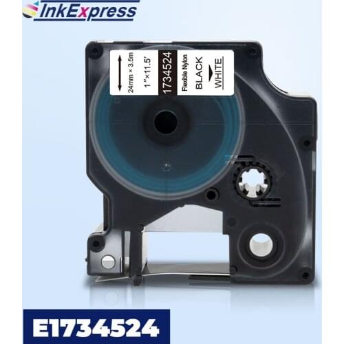 1734524 Flexible Nylon Industrial Label Tape For DYMO Flexible Nylon Rhino Labels For DYMO Rhino 4200 5200 6000 6500 Label Maker