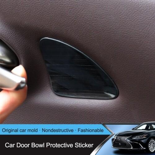 4Pcs For Lexus ES200260300H 2018 Stainless Steel Car Inner Door Bowl Handle Sequins Sticker Interior Moulding Covers Accessories