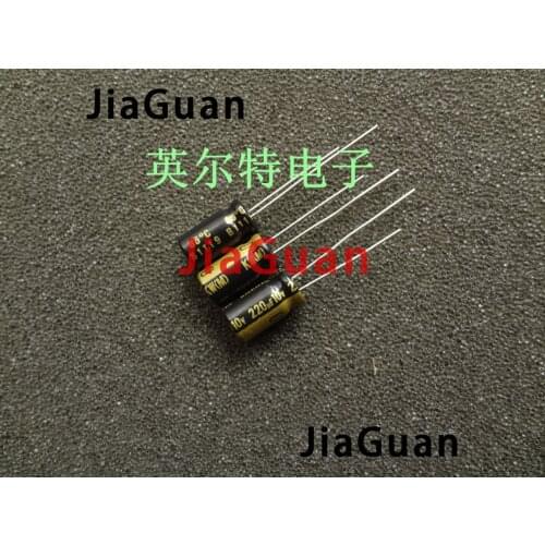 50pcs NICHICON KW 10V220UF 6.3X11MM audio electrolytic capacitor 220uF/10v kw 85 degrees FW upgrade version 10V 220UF
