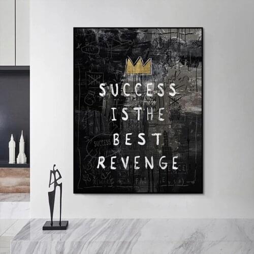 Abstract Letter Motivational Quote Canvas Paintings Graffiti Wall Art Poster and Prints Picture Living Room Bedroom Decoration