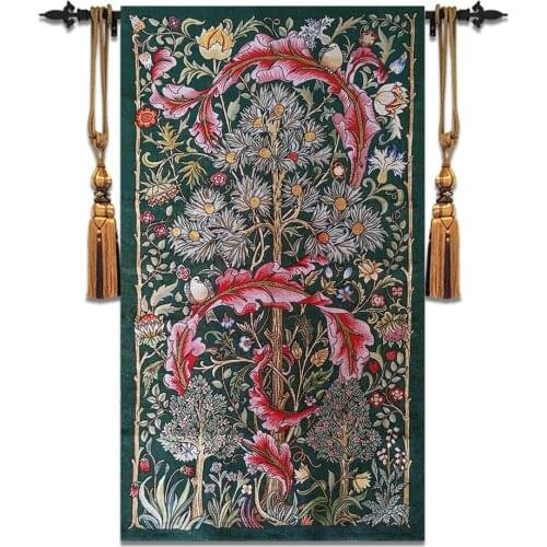 Belgium decorative wall hanging tapestry wedding gifts William Morris "Tree of Life" painting artwork alternative creative work