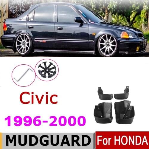 Mudguard For Honda Civic 1996 2000-1996 Front Rear Fender Mud Flaps Guard Splash Flap Mudguards Car Accessories 1999 1998 1997