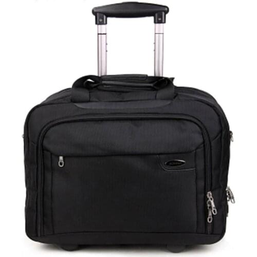 Business High Quality Multi-function Luggage Waterproof Hand Trolley Men Boarding Suitcase Large Capacity Travel Luggage