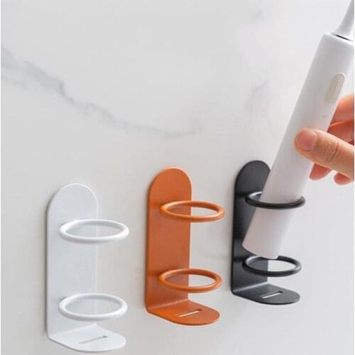 Toothbrush Holder Punch-free Wall-mounted Electric Toothbrush Toothpaste Storage Shelf Space Saving Razor Bathroom Holder