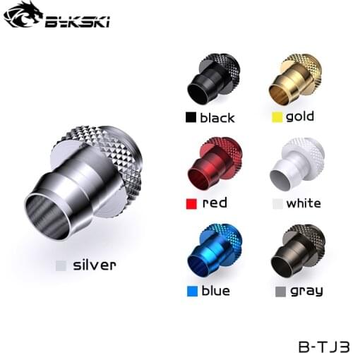 Bykski 10x13mm,10x16mm Hose Tube Fittings,G1/4 Soft Tube Connector For Cabinet Water Building White ,Black ,Silver B-TJ3