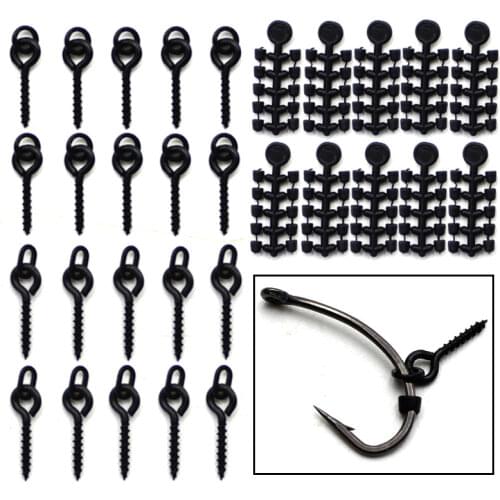 Carp Fishing Accessories Hook Bead For Ronnie Rig Carp Fishing Hook Stops Stopper+Bait Screw For Fishing Rig Boilies Fish Tackle