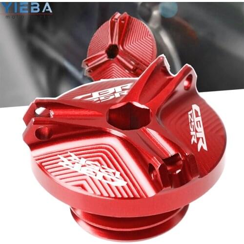 For Honda CBR125R CBR 125 R 2005 2011-2020 2017 2018 2019 16 Motorcycle Engine Oil Cup Cover Oil Filler Drain Plug Sump Nut Cap