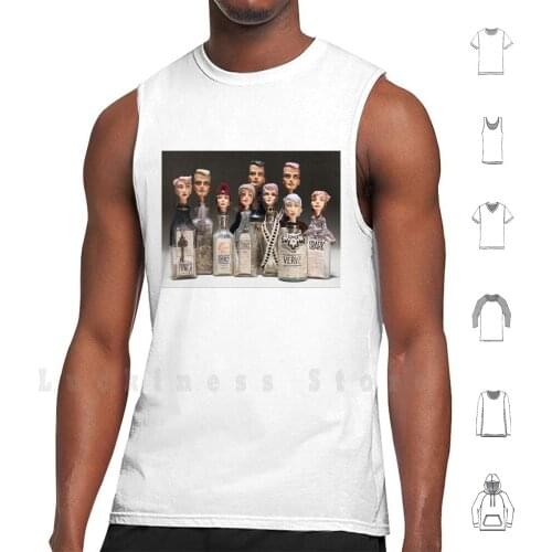 Group Shot-Bottle Portraits Tank Tops Vest Sleeveless Tom Haney Haney Automata Automaton Kinetic Kinetic Art Kinetic