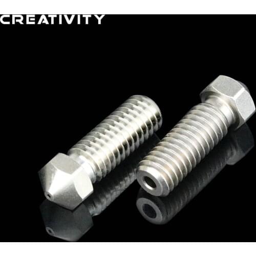 1PCS T-Volcano Plated Copper Nozzle Durable Non-stick High Performance M6 Thread For 3D Printers For E3D Volcano Hotend