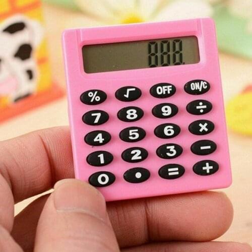 Mini Calculator Stationery Small Square Calculator Personalized Candy Color School Mini Calculator
