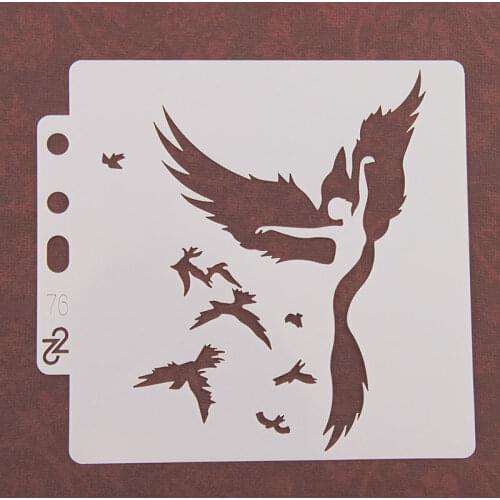 Birds Layering Stencils for Diy scrapbook/photo album Decorative Embossing coloring,painting stencil,home decor