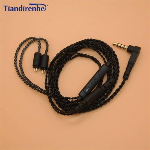 Upgraded Earphone Cable 0.75mm Replaceable Audio Cables for ZS3 ZS4 ZS5 ZS6 ZST ED12 ES3 ZS10 3.5mm for tf10 tf15 5pro sf3 sf5