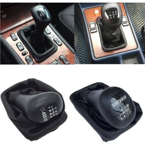 MT Car Gear Shift Knob Gaiter Boot Cover For Mercedes Benz W202 C 93-01 W208 CLK 97-03 W210 E 95-03 CLASSIC AVANTGARDE ELEGANCE