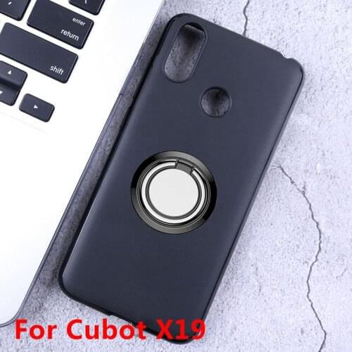 For Cubot X19 Back Ring Holder Bracket Phone Case Cover Phone TPU Soft Silicone Cases for Cubot X19