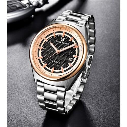 NEW PAGANI DESIGN Brand Mens Luxury Automatic Mechanical Watch Male Stainless Steel Waterproof Military Calendar relojes hombre