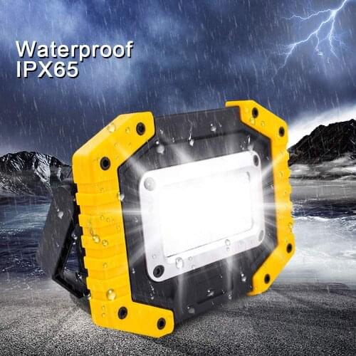 30W Rechargeable Floodlight LED Work Light,Portable Floodlight with USB Waterproof for Outdoor Hiking, Emergency Security Lights