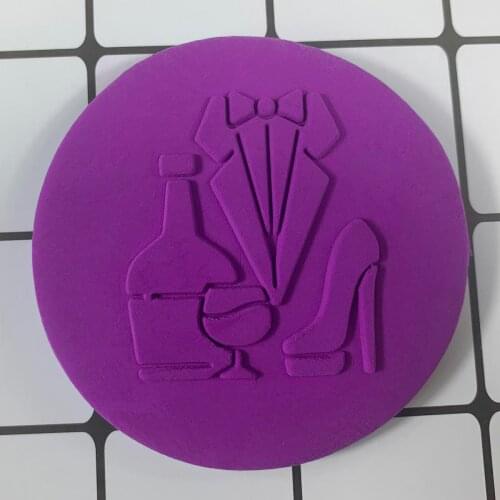 The Banquet Cookie stamp Acrylic seal Deluxe Stamp Relief Stamper Cookie mould Stereoscopic pattern Mold custom