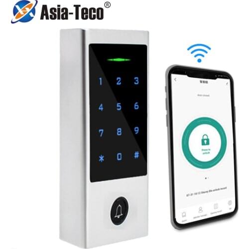 Tuya APP Waterproof Touch Fingerkey Access Control Machine Wiegand Reader Built-in Light Dependent Resistor for Anti Tamper