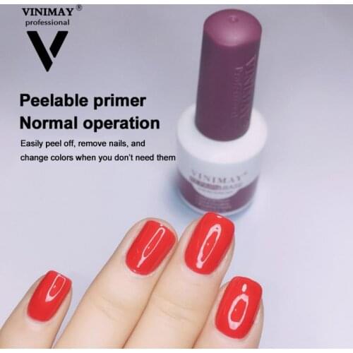 VINIMAY Top Base Coat Nail Art Rubber Base Glue Reinforced Base Glue Sealing Layer Tough Base Gel Soak off Nail Polish Gel Manic
