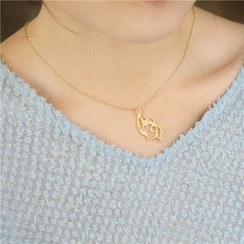 ZMZ 30pcs/lot 2019 Europe/US sketch girl face side profile pendant creative jewelry for girls girlfriend gift party jewelry