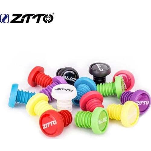 ZTTO Silica Gel MTB Road Bicycle Handlebar End Plugs Handlebar Caps PVC Handle Grip Bar End Stoppers