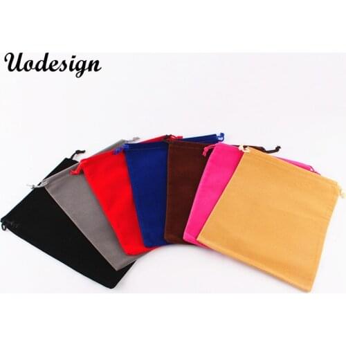 10pcs 18*23cm Velvet Gift Bags Black Color Drawstring Gift Bags,Jewelry Bags Wedding packaging Pouches