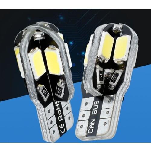 10pcs T10 8 smd 5630 5730 led Canbus Error Free auto Clearance Lights W5W 8smd Car Wedge Tail Side Light reading lamp NO ERROR
