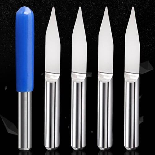 10pcs/Set 3.175/4/6mm 10-90 angle V Shape Flat Bottom Carbide Engraving Milling Cutters Spiral Bit CNC Router bits tools knife