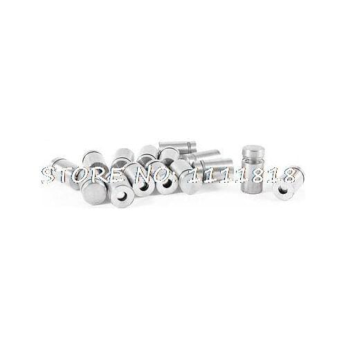 15pcs 12mm x 20mm Stainless Steel Advertising Nail Glass Standoff Pin