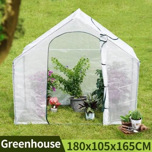 179x104x150CM Spire Warm Green House Flower Insulation Shed Gardening Greenhouse PE Transparent Agricultural Balcony Plant Cover