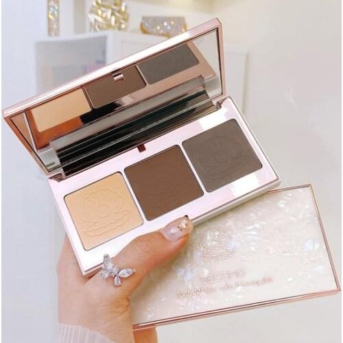 3 Colors Highlight Trimming Shadow Blush Platte Hairline Brightening Powder Contour Highlighters Bronzer Nose Shadow Makeup