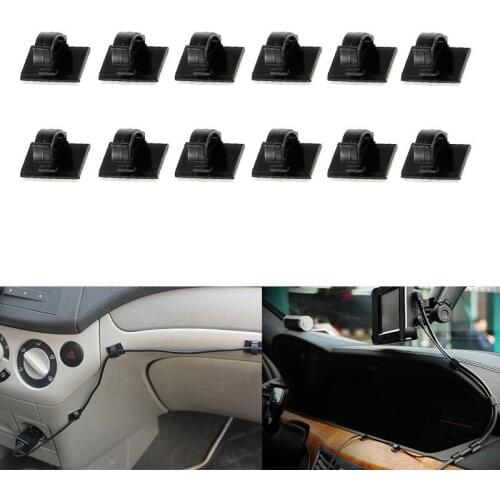 30Pcs 3M Self-adhesive Wire Tie Cable Clamp Clips Holder for Car Dash Camera GPS Headphone Table Desk Storage