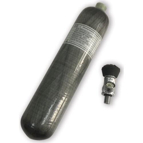 AC10231 2L 4500psi Carbon Fiber Cylinder With Valve For Underwater Hunting Gun/Compressed Air Gun/Mini Scuba Diving Tank Acecare