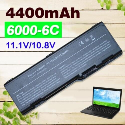 11.1v 4400mAh Laptop Battery For dell Inspiron 6000 9200 9300 9400 E1705 XPS Gen 2 310-6321 312-0340 312-0348