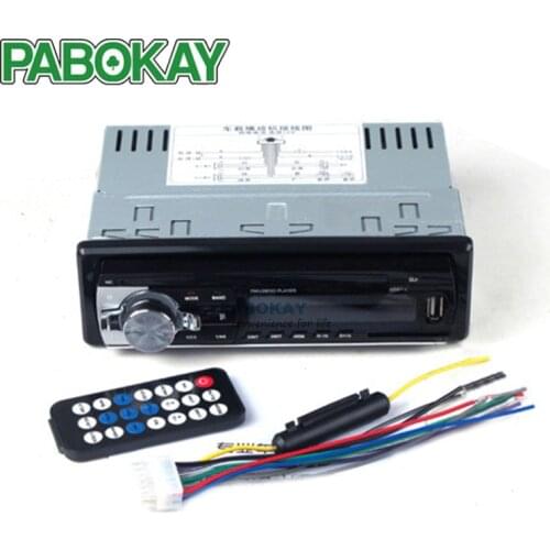 Autoradio Car Radio 12V Bluetooth V2.0 Audio Stereo In-dash 1 Din FM Aux Input Receiver SD USB MP3 MMC WMA